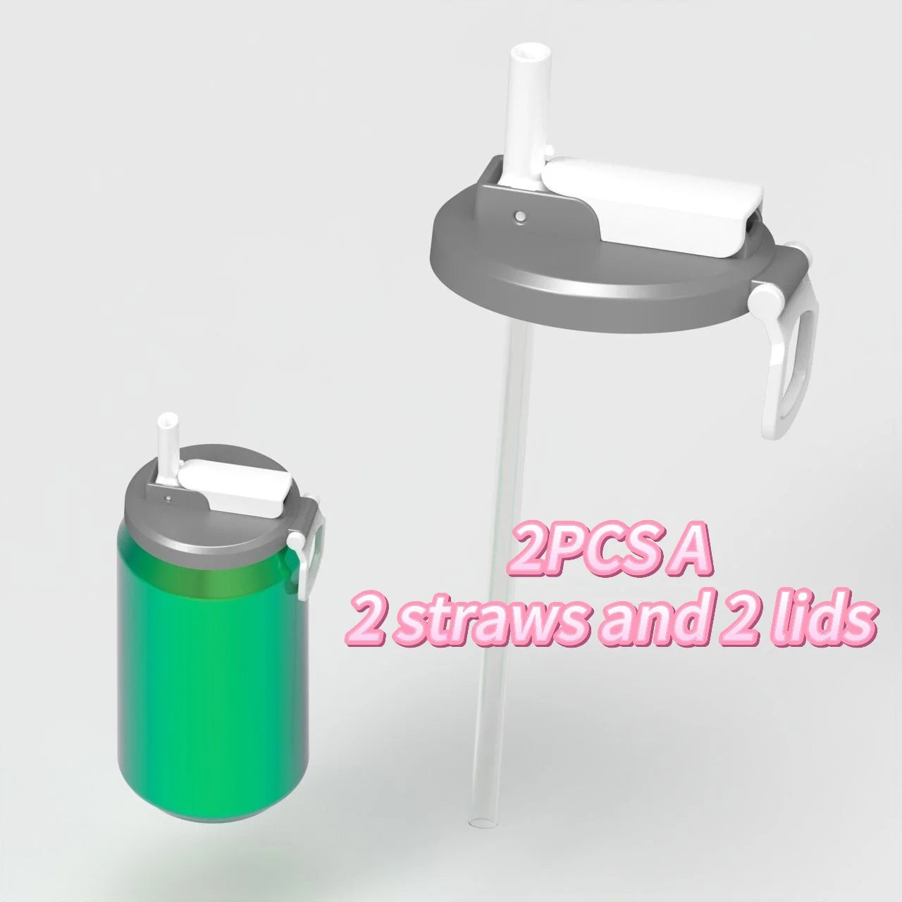 2025 Multifunctional Soda Straw Cover Leak-Proof Portable Beverage Sealing Cover & Straw Set High-Quality Recyclable Beveragelid