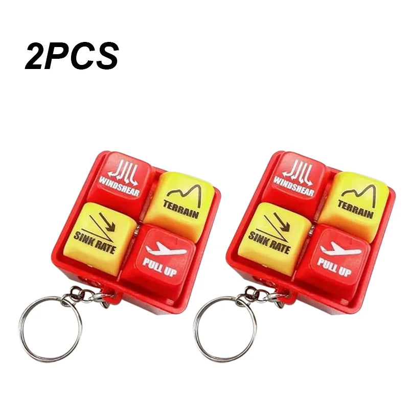 Emergency Alert Simulator Keychain - Mini Sound Alarm Toy for Bags and Home Décor