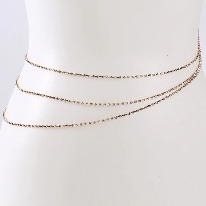 Elegant Waist Crystals in Stunning Gold & Silver
