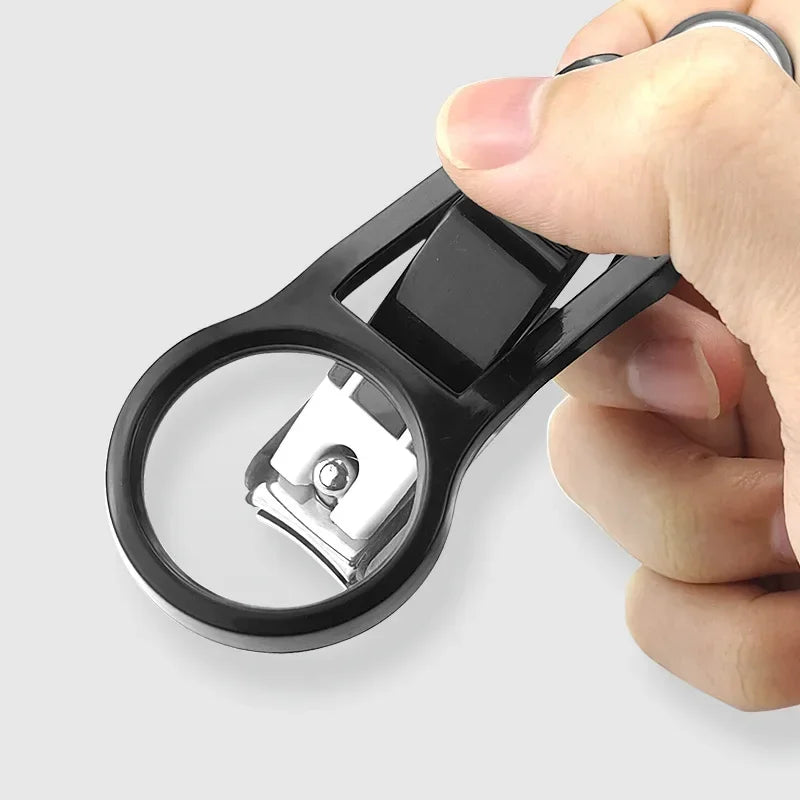 1Pc Nail Clipper with Magnifying Glass- Elderly Helpful