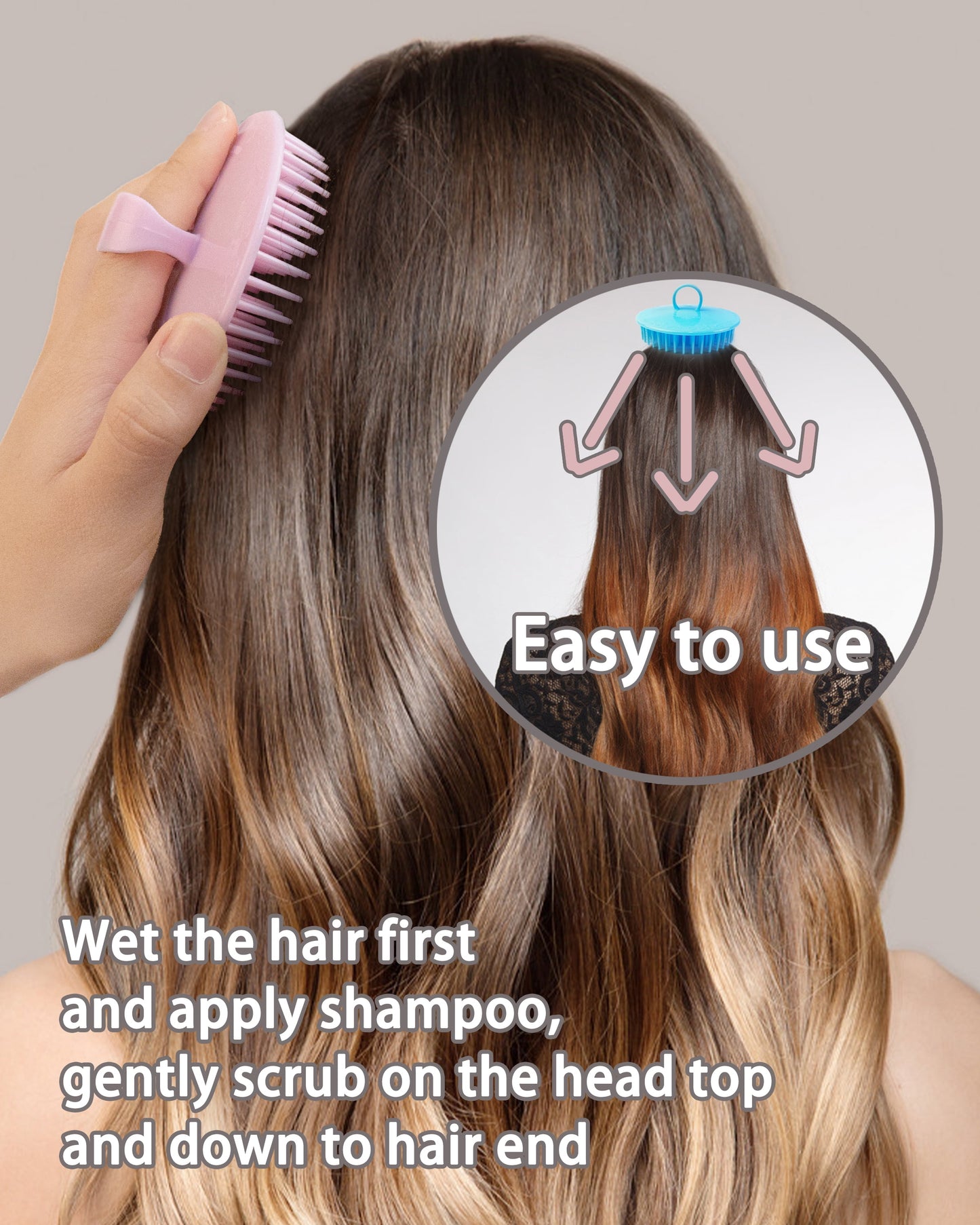 Ultimate Scalp Massager & Shampoo Brush Set - 6 Soft Scrubbers for Dandruff Relief, Exfoliation & Relaxation for Adults, Kids, and Pets!