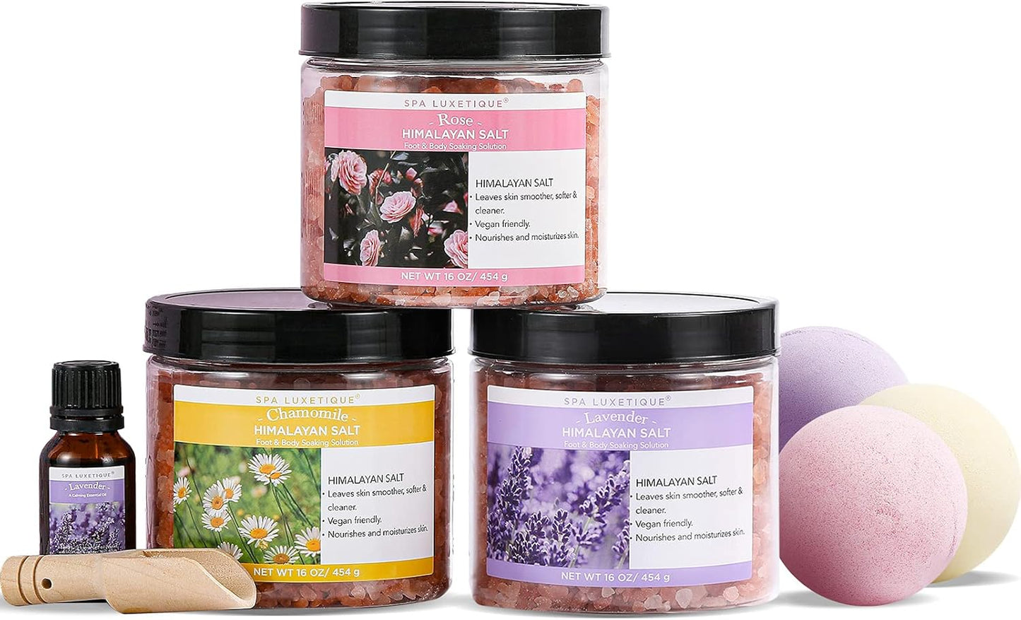 Indulgent Epsom Salts Gift Set for Women - 3.17lbs Soothing Bath Salts for Relaxation - Perfect Mother’s Day & Christmas Gift for Moms