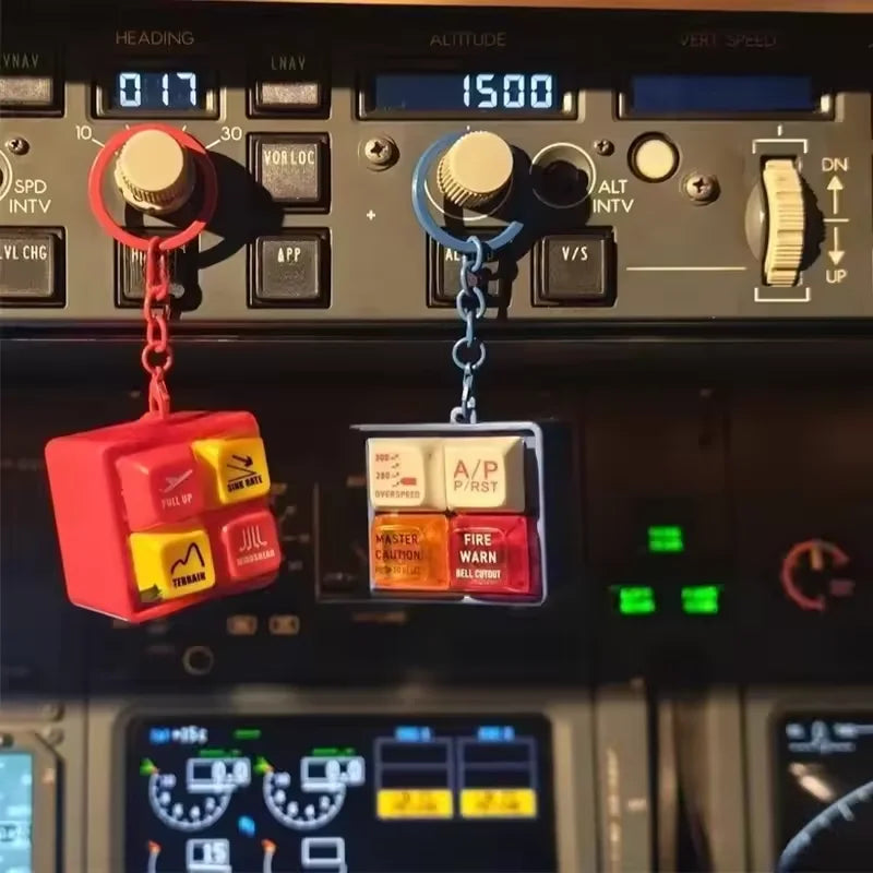 Emergency Alert Simulator Keychain - Mini Sound Alarm Toy for Bags and Home Décor