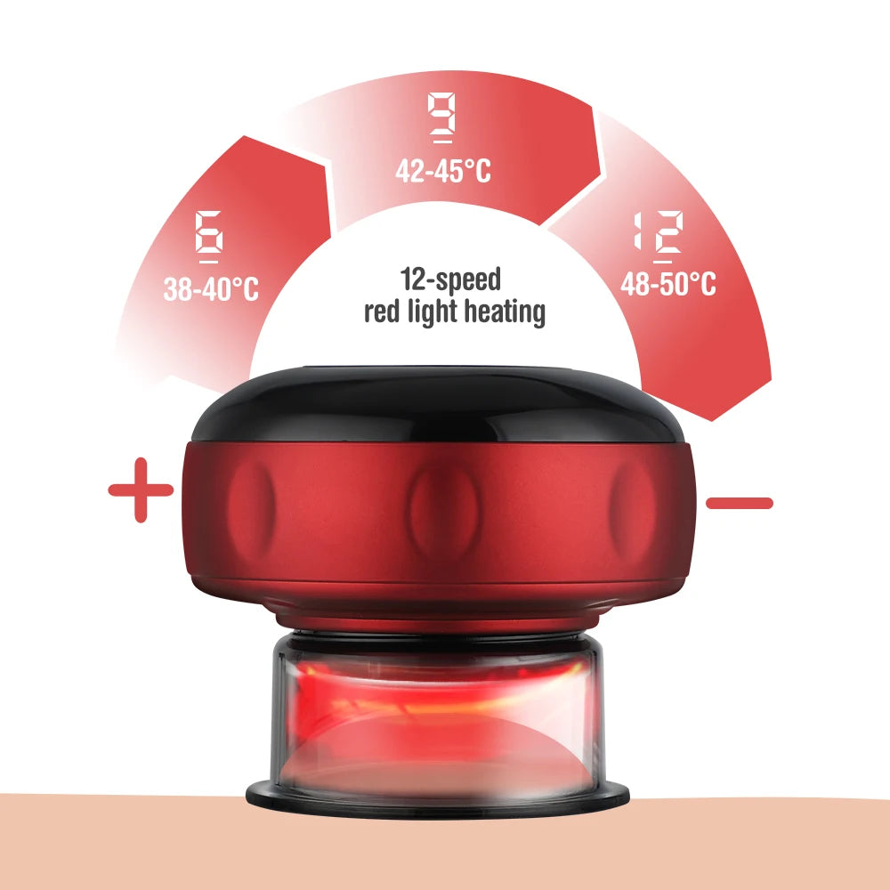 Revolutionary Smart Electric Vacuum Cupping Massager with Heating & Suction for Ultimate Body Relief