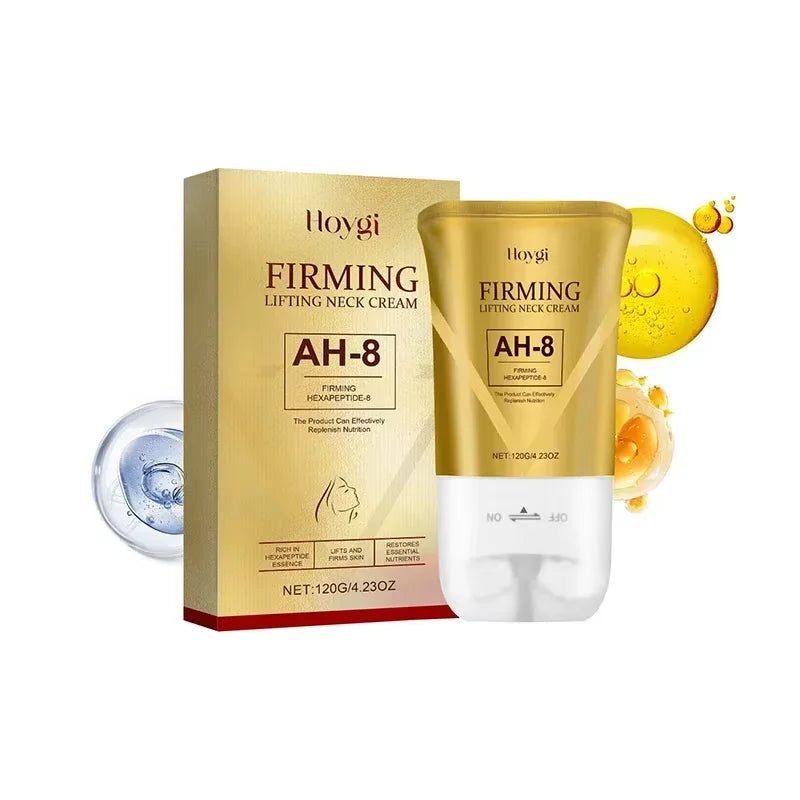 Revitalize Your Neck: Whitening & Firming Wrinkle Cream with Massage Roller for Youthful Skin