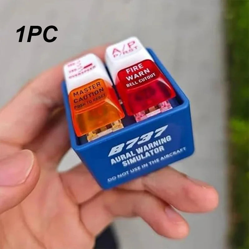 Emergency Alert Simulator Keychain - Mini Sound Alarm Toy for Bags and Home Décor