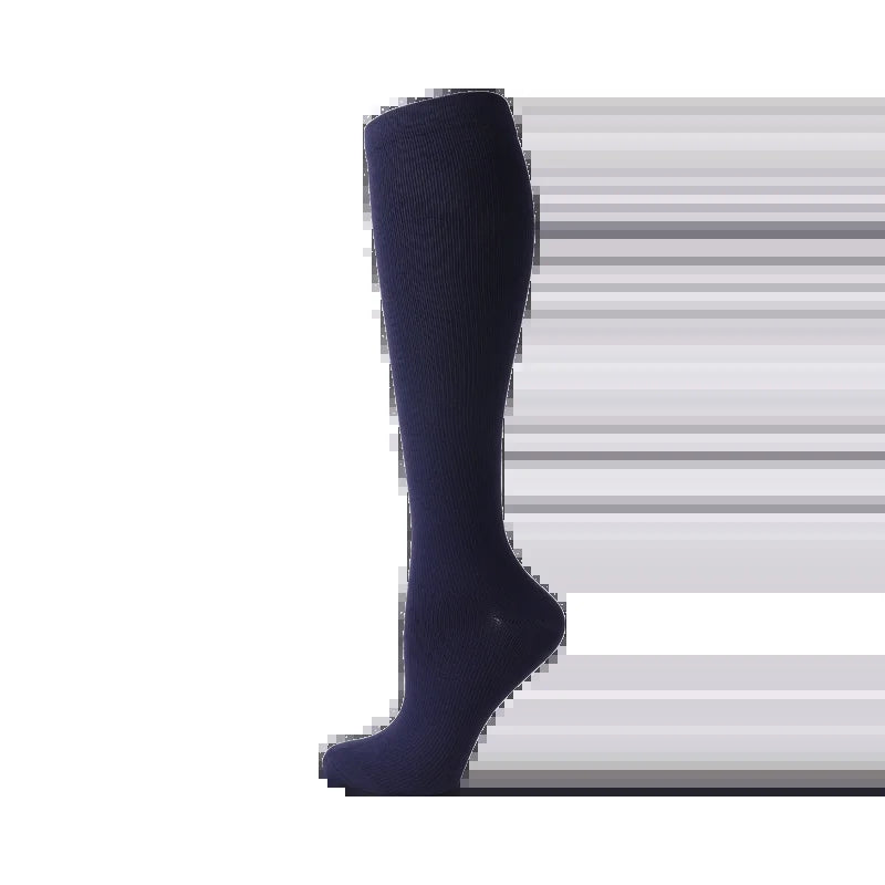 Compression Stockings -Promotes Blood Circulation - Anti-Fatigue Comfortable Solid Color Socks