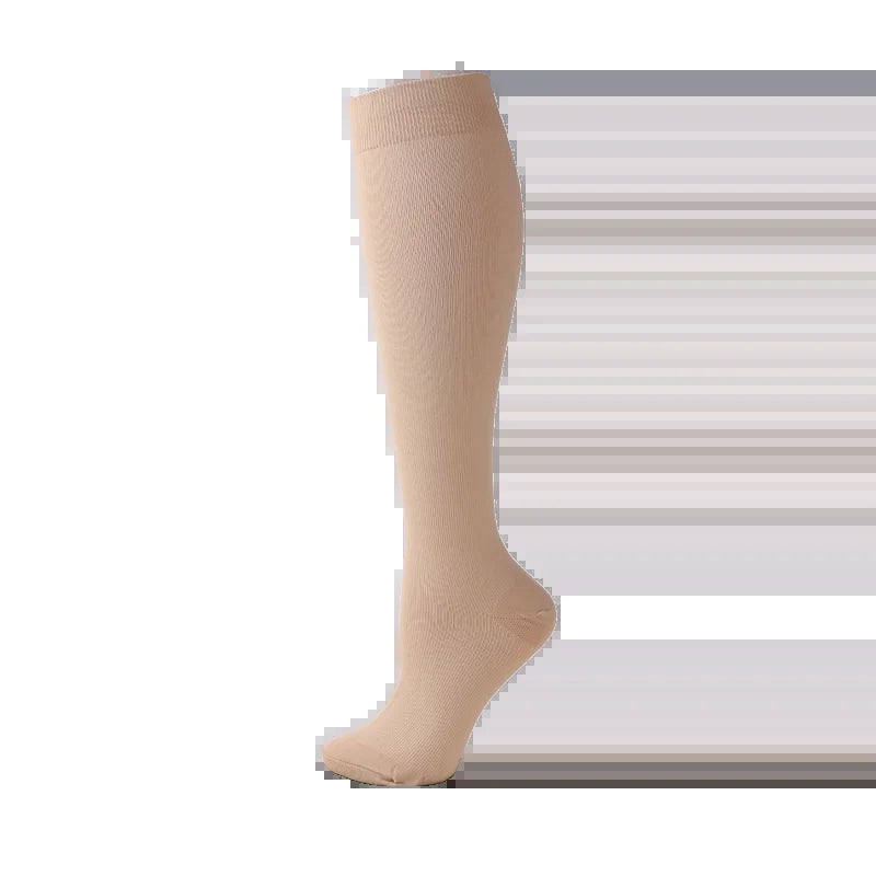 Compression Stockings -Promotes Blood Circulation - Anti-Fatigue Comfortable Solid Color Socks