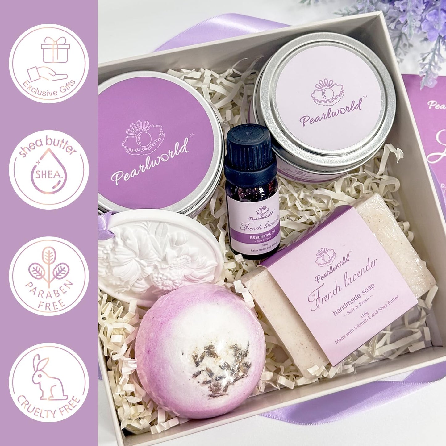 Indulge in Serenity: 7-Piece Lavender Spa Set for Ultimate Self-Care and Relaxation