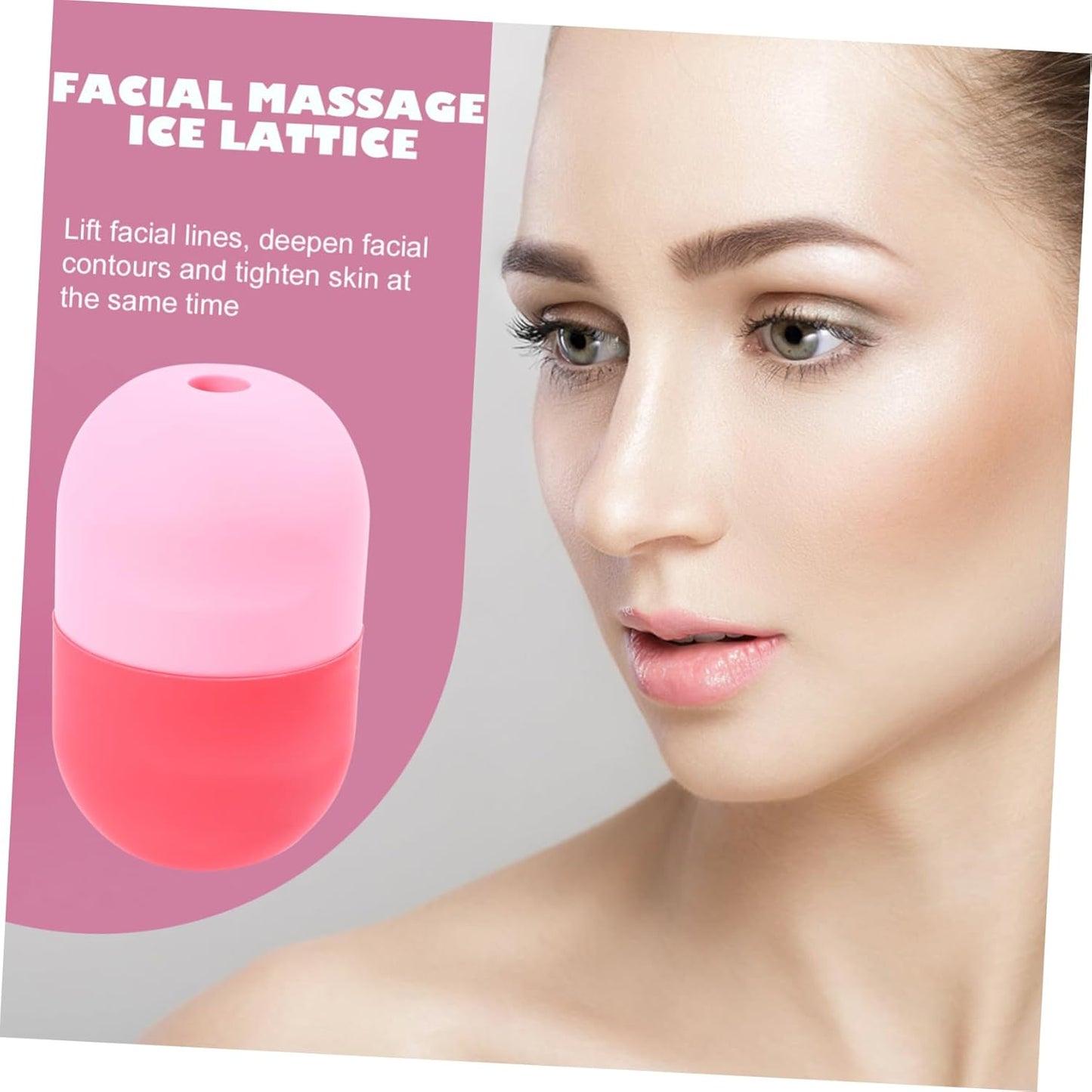 Multi-Use Silicone Ice Face Roller for Eye Puffiness Relief Manual Cooling Tool for Dark Circles Facial Skin Care Treatment Reusable and Convenient