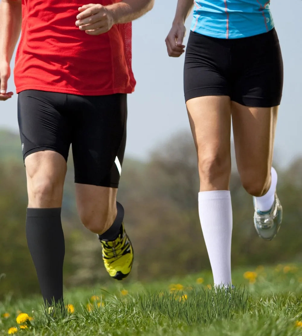 Compression Stockings -Promotes Blood Circulation - Anti-Fatigue Comfortable Solid Color Socks