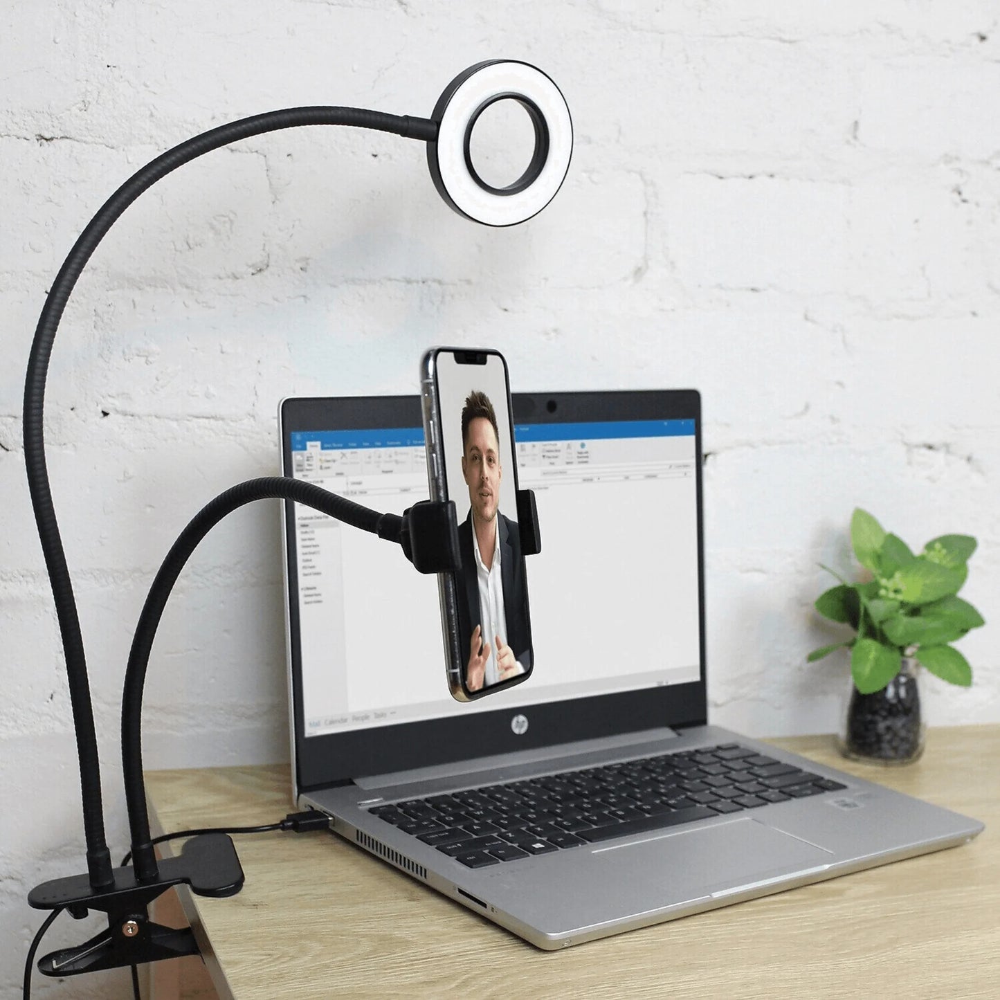 Selfie Ring Light with 3 Lighting Modes and Base