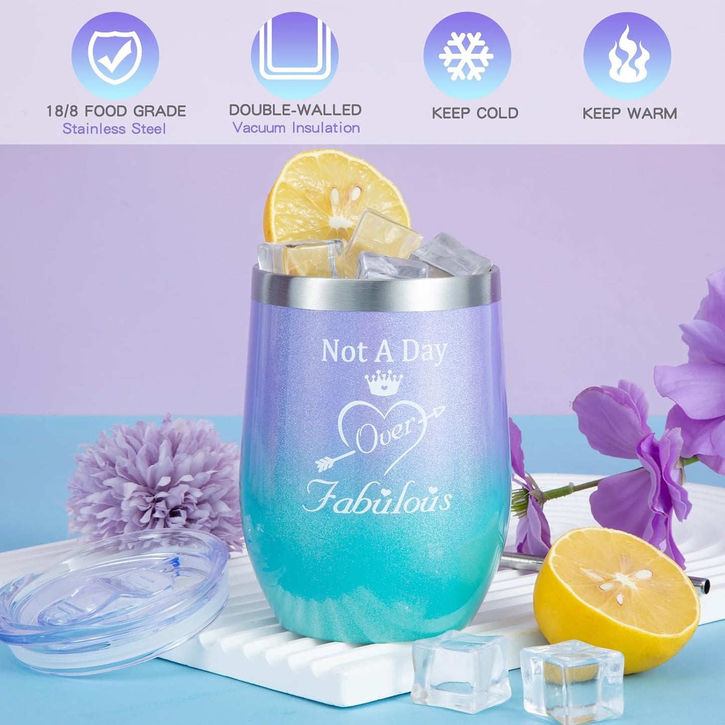 Ultimate Self-Care Gift Set - Relaxing Purple Care Package for Women, Moms, Sisters & Best Friends