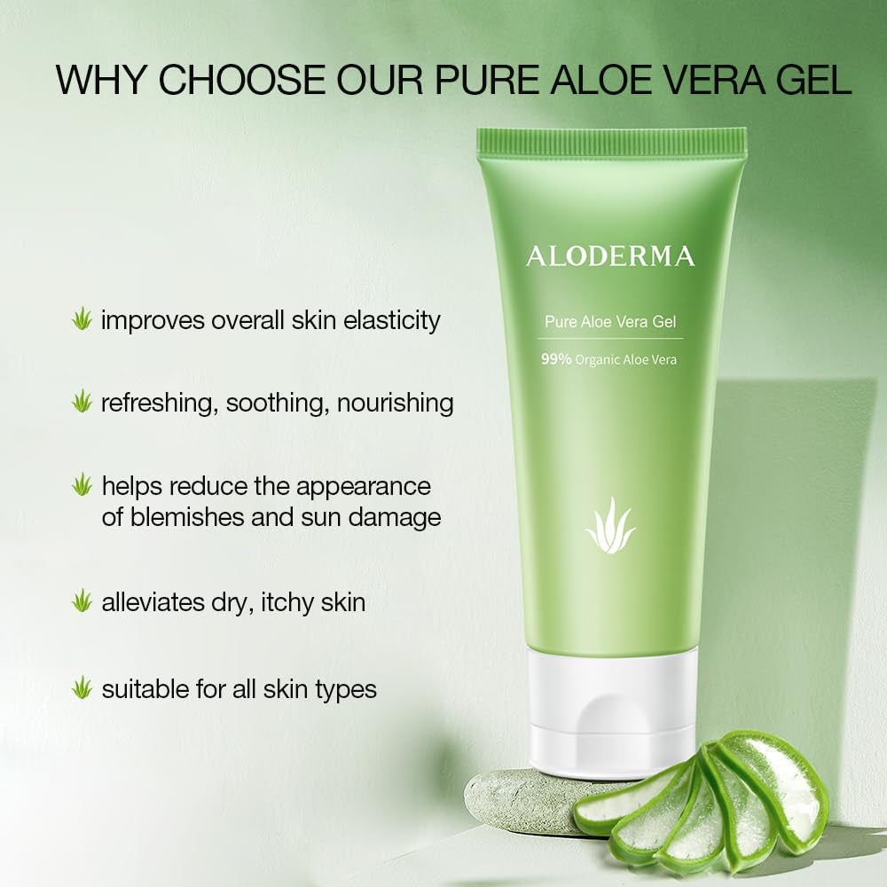 All Purpose Aloe Vera Gels Set - 3 Pack - 300G Aloe Vera Gel X2Pcs & 45G Aloe Vera Gel