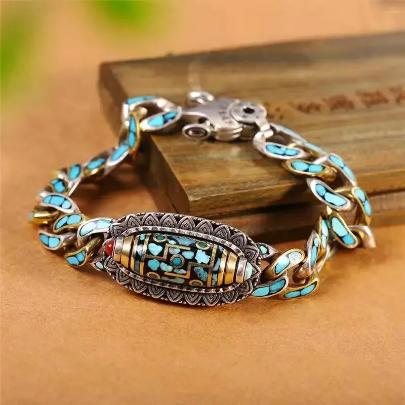 Men's Bracelet- Personality Nine Eye Pearl Bracelets High-End Gift Fashion Jewelry