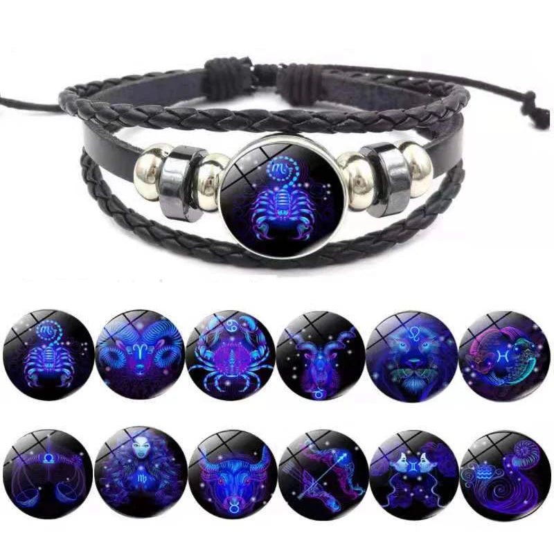 Zodiac Signs Constellation Charm Bracelet