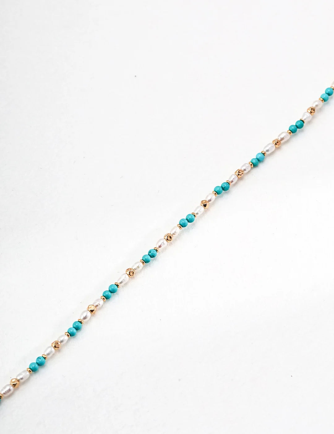 Blue Turquoise Pearl Necklace