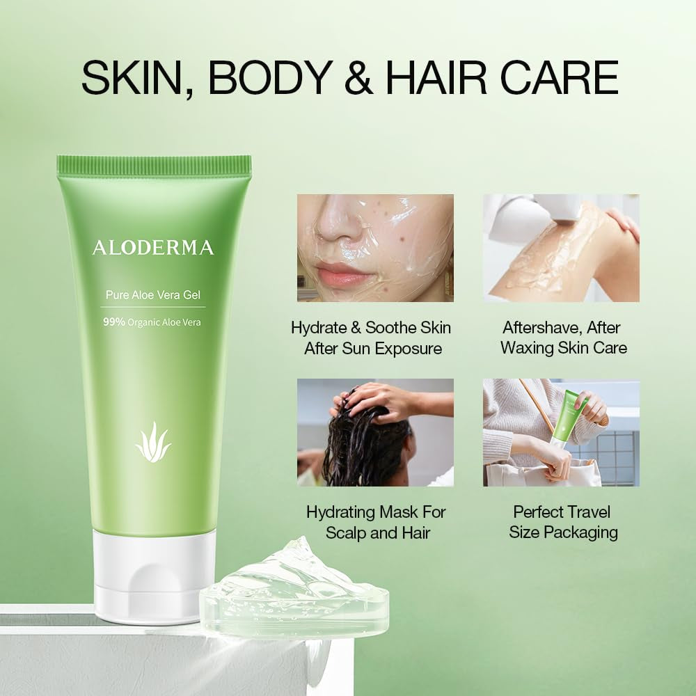 All Purpose Aloe Vera Gels Set - 3 Pack - 300G Aloe Vera Gel X2Pcs & 45G Aloe Vera Gel