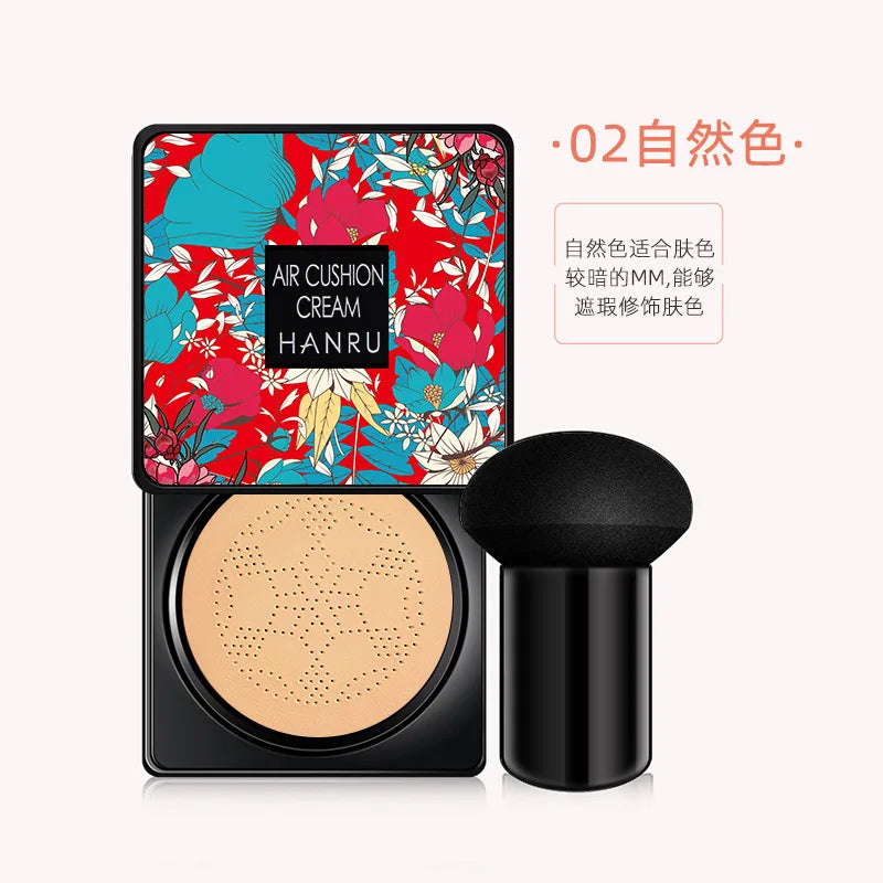 Revitalize Your Skin with Mushroom Infused Air Cushion BB Cream - Moisturizing Concealer & Foundation in One!