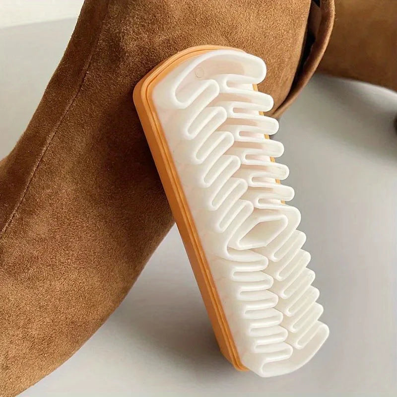 Leather Brush for Suede Boots -Shoe Cleaner- White Rubber Crepe Shoe Brush- Household Necessary- Your UGG's can now be cleaned with this brush!