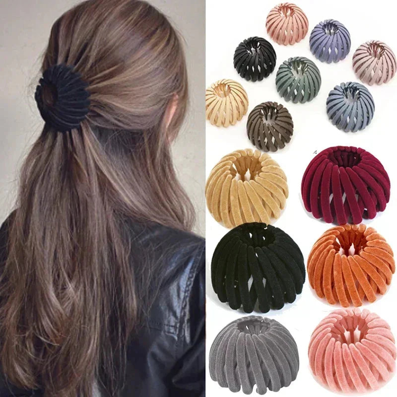 Elegant Bird Nest Hair Claw for Chic Updos