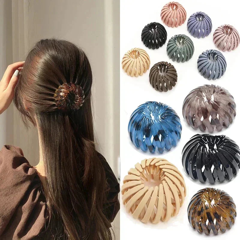 Elegant Bird Nest Hair Claw for Chic Updos