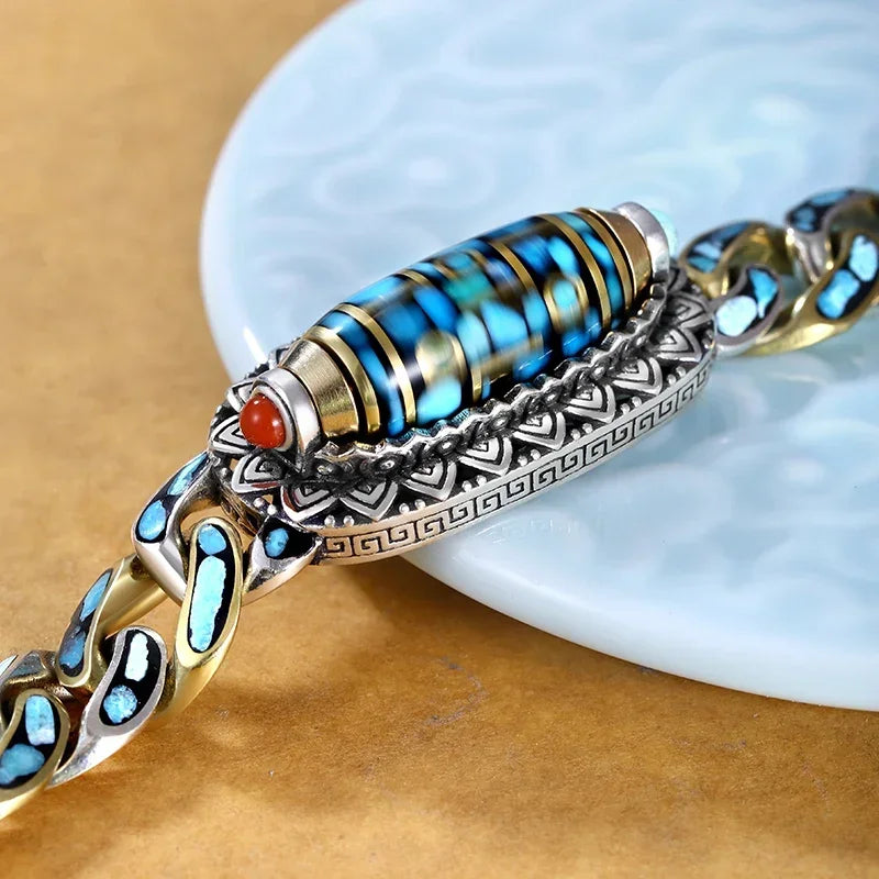 Men's Bracelet- Personality Nine Eye Pearl Bracelets High-End Gift Fashion Jewelry