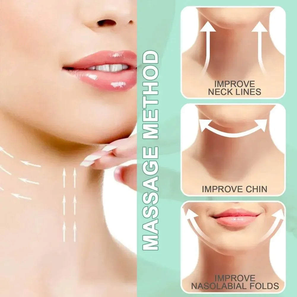 Revitalize Your Neck: Whitening & Firming Wrinkle Cream with Massage Roller for Youthful Skin