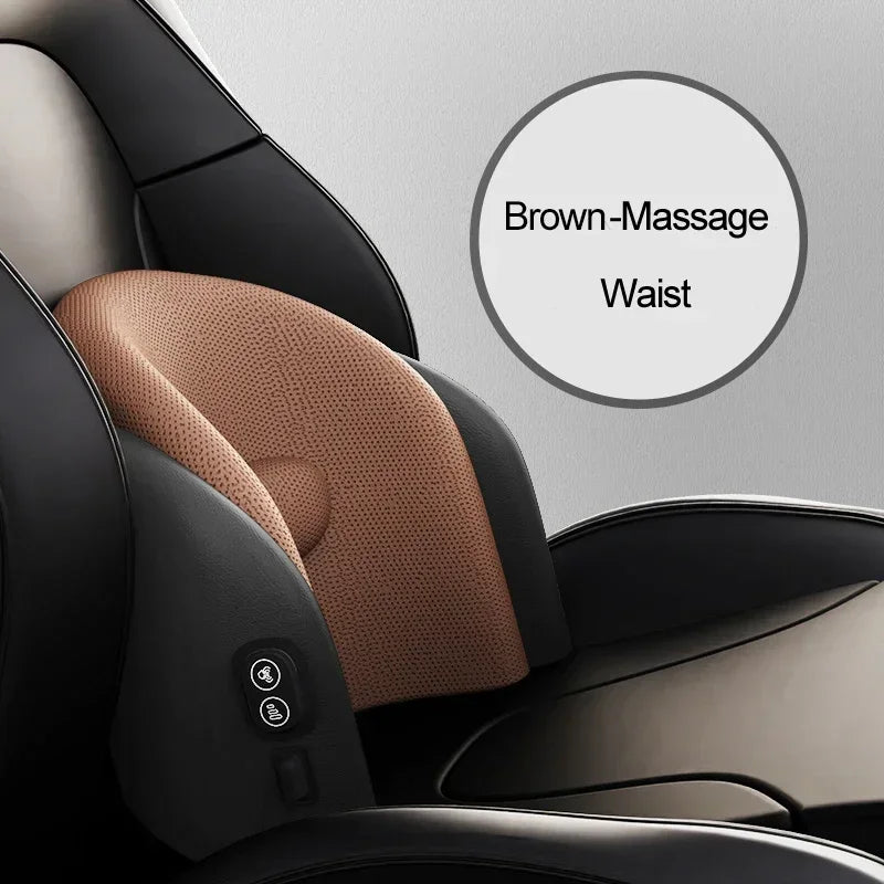 Car Neck Cushion Lumbar Support Electric Men Massage Neck Car Neck Pillow Outdoor Accessories Home Car Massage Neck Pillow Waist