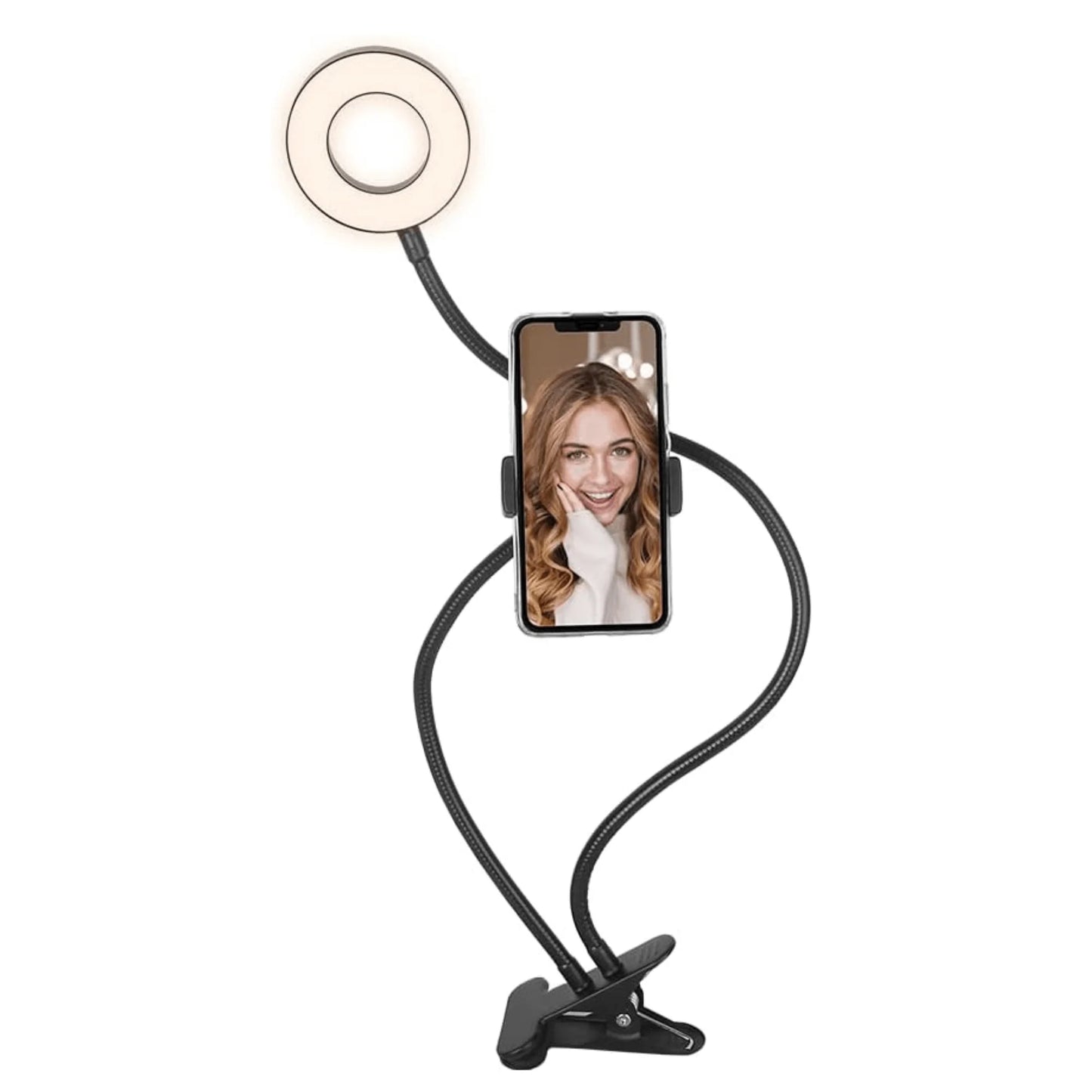 Selfie Ring Light with 3 Lighting Modes and Base