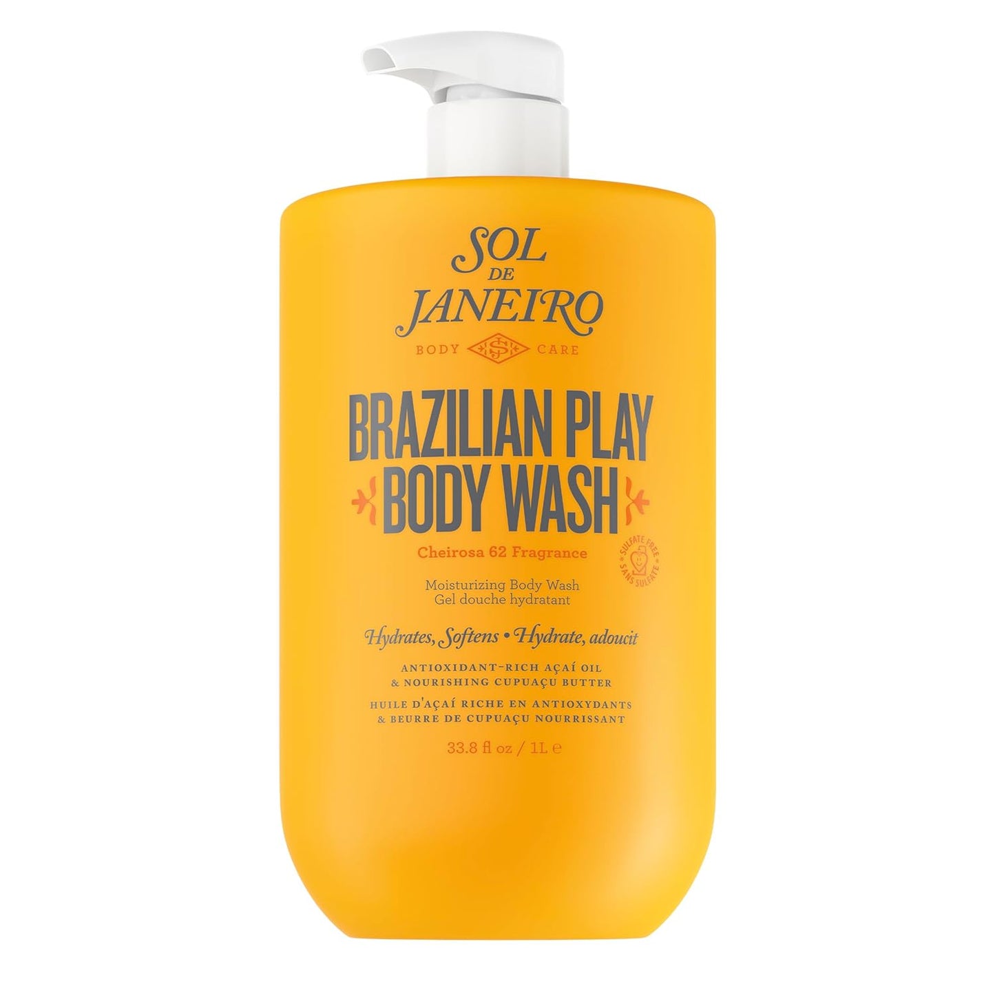 Brazilian Play Moisturizing Shower Cream-Gel Body Wash - Premium Body Cleanser - Hydrating for Soft Skin