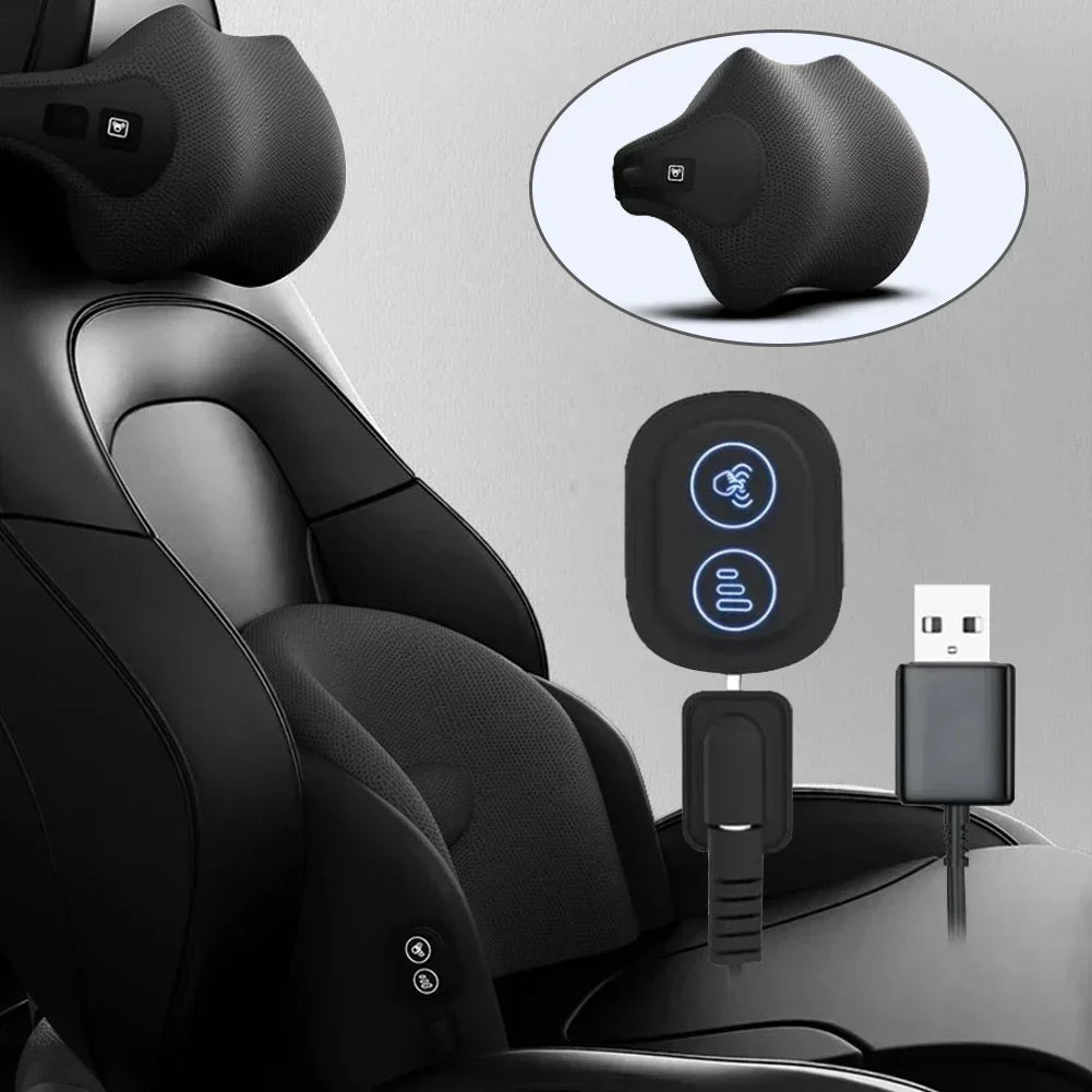 Car Neck Cushion Lumbar Support Electric Men Massage Neck Car Neck Pillow Outdoor Accessories Home Car Massage Neck Pillow Waist