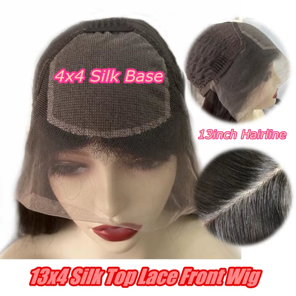 Pre-Plucked 360 Lace Front Human Hair Wigs - Highlighted Light Blonde Body Wave Style