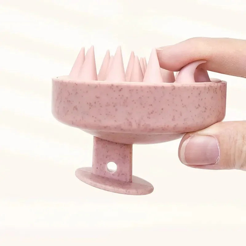 Revitalize Your Scalp with the Silicone Shampoo Massager – Ultimate Hair Therapy Brush for Relaxing Acupuncture Point Massage!
