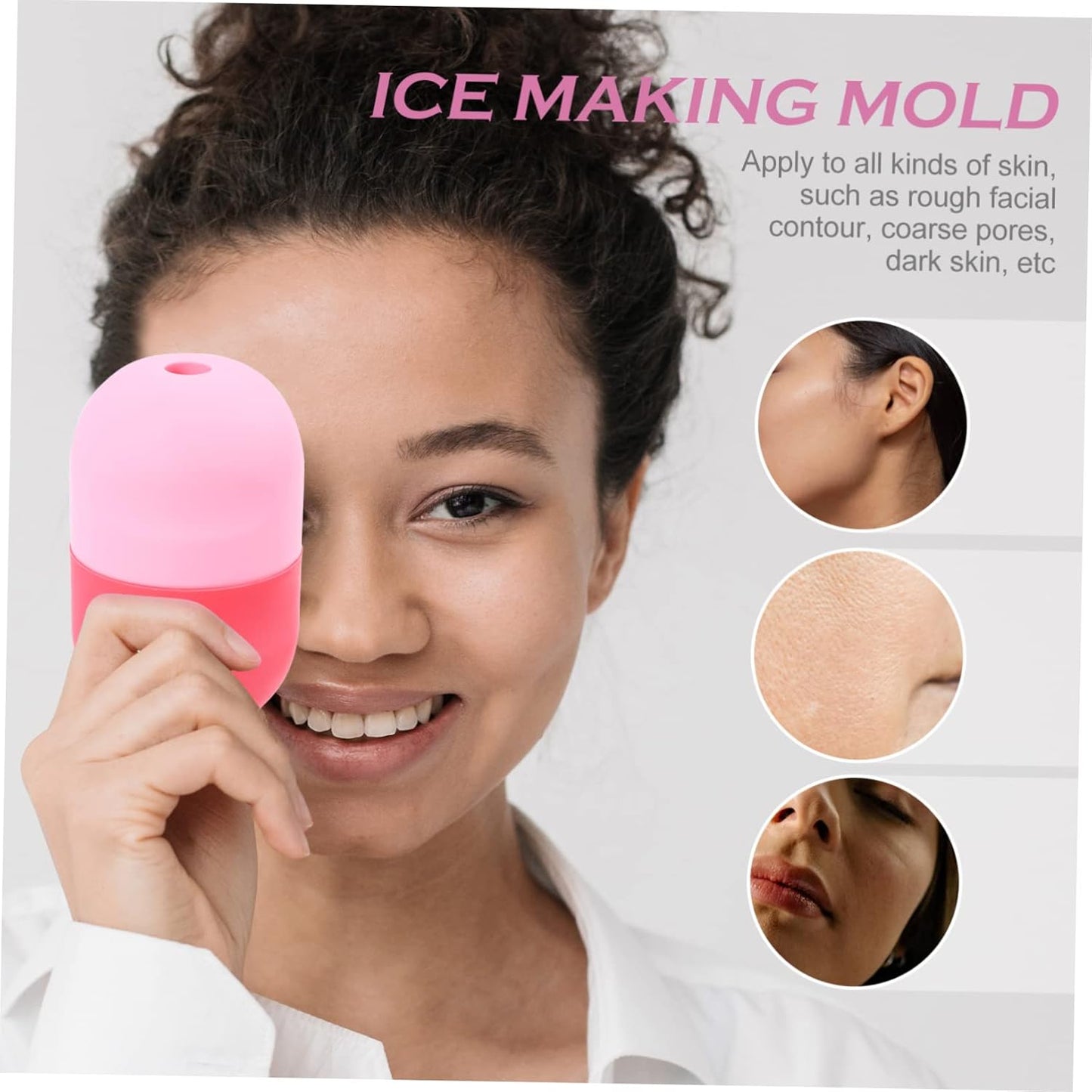 Multi-Use Silicone Ice Face Roller for Eye Puffiness Relief Manual Cooling Tool for Dark Circles Facial Skin Care Treatment Reusable and Convenient