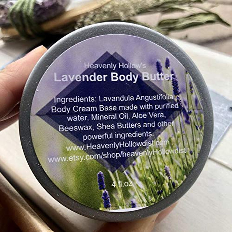 Luscious Lavender Whipped Body Butter - 4 Oz Organic Moisturizer for Silky Smooth Skin