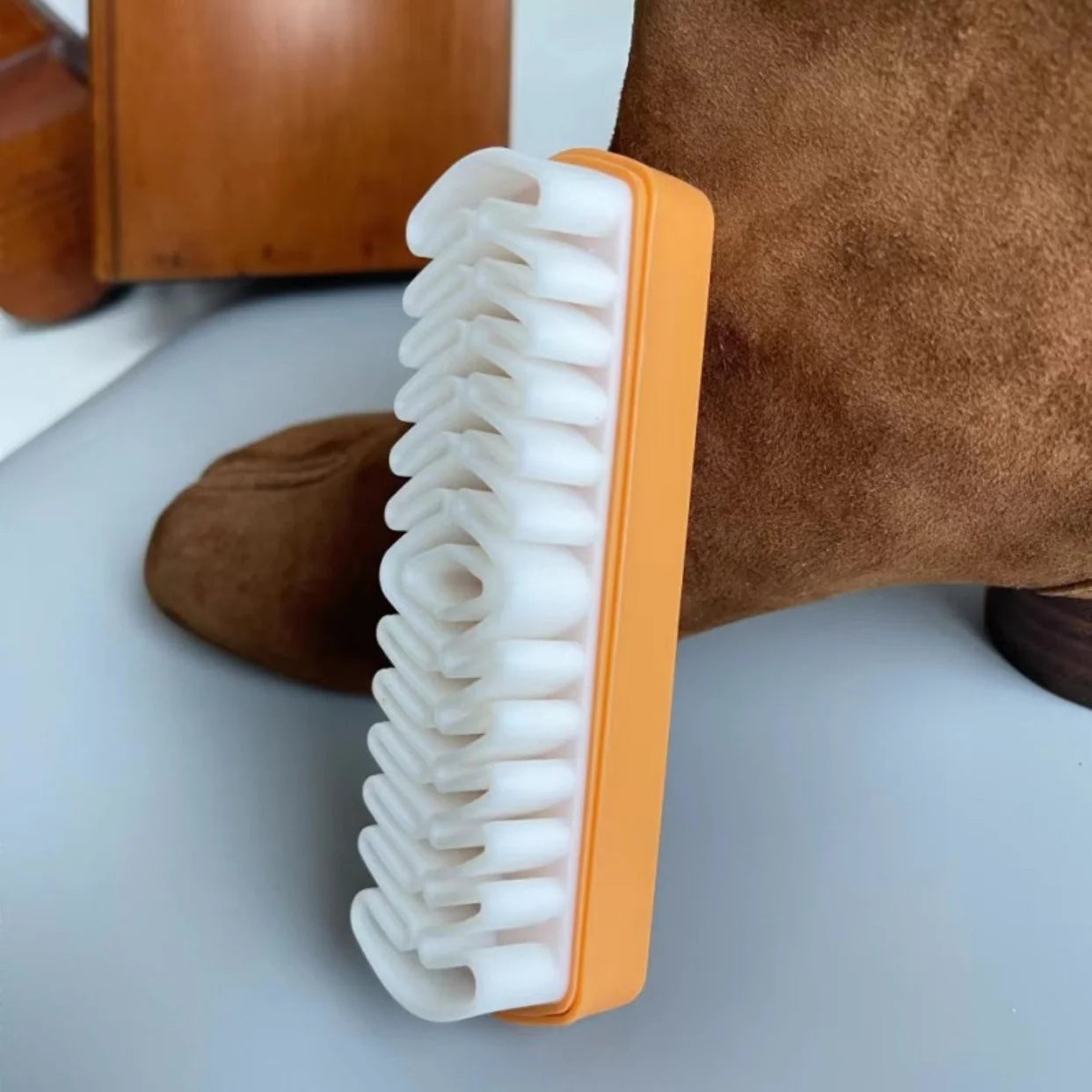 Leather Brush for Suede Boots -Shoe Cleaner- White Rubber Crepe Shoe Brush- Household Necessary- Your UGG's can now be cleaned with this brush!