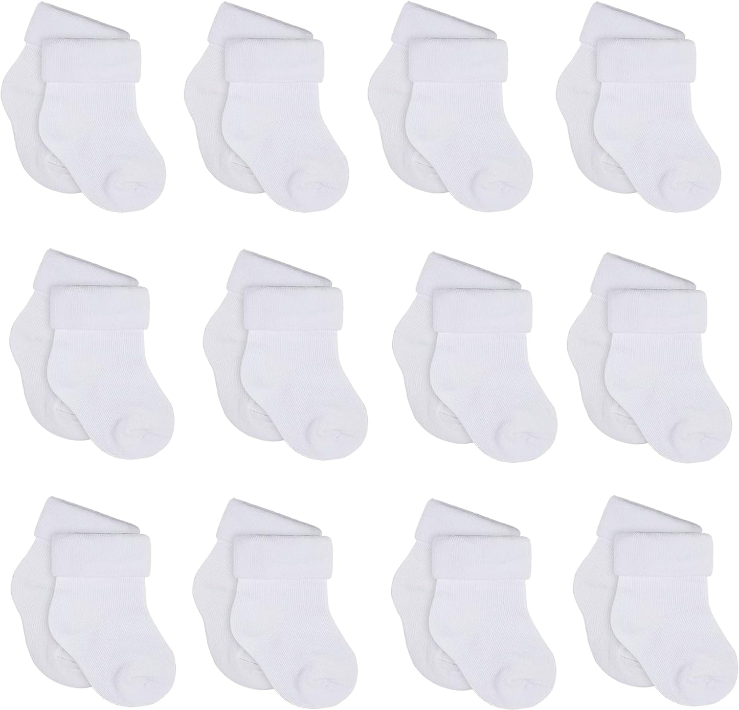 Unisex Baby 12-Pair Bootie Socks
