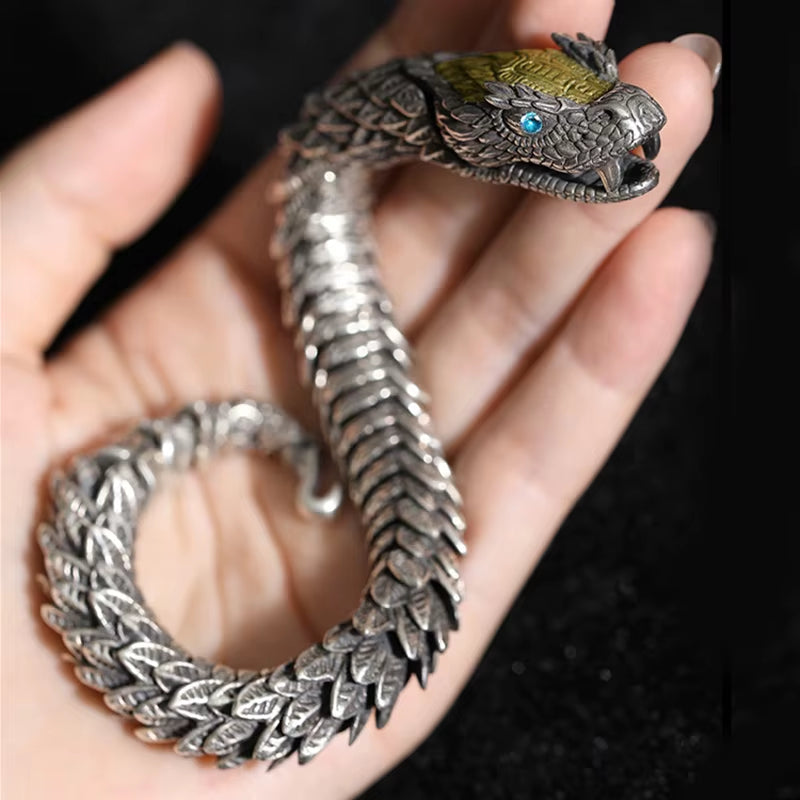 Handmade Bracelet - Men's Medusa Rattlesnake Jewelry