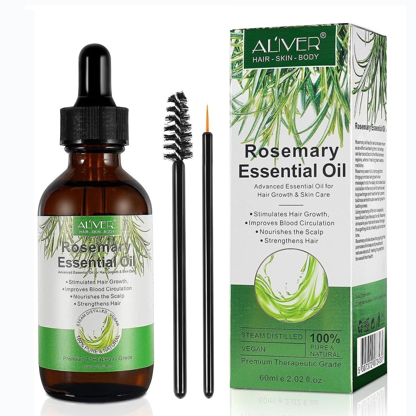 Rosemary Essential Oil for Hair Growth, Pure and Natural, Perfect for Aromathera