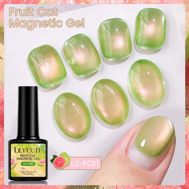 3-in-1 Platinum Rose Gold Cat Magnetic Gel Nail Polish - 7ML Moonlight Glitter UV Varnish for Stunning Semi-Permanent Manicures