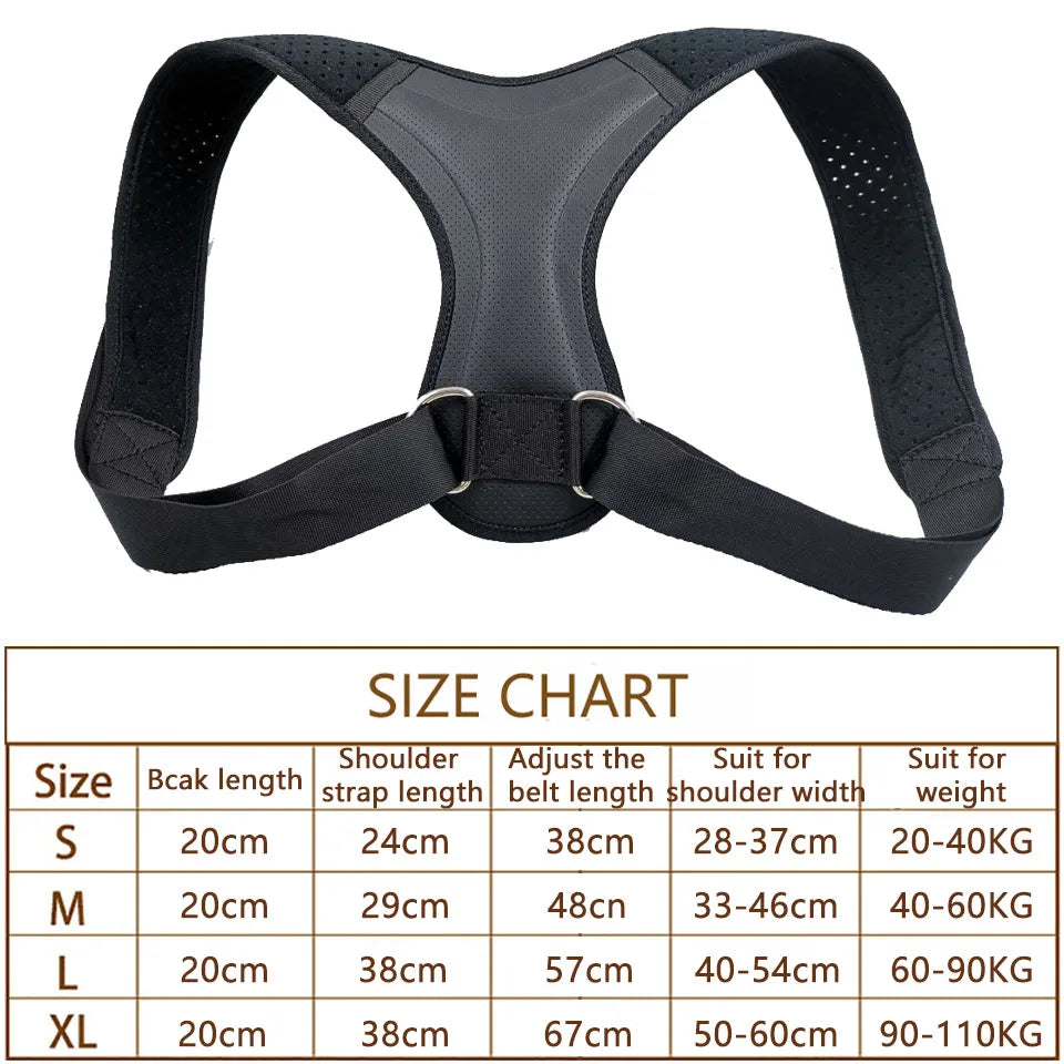 Posture Corrector Back Brace Adjustable Posture Brace for Upper Back Shoulder Pain Relief Posture Trainer Spine Posture Support