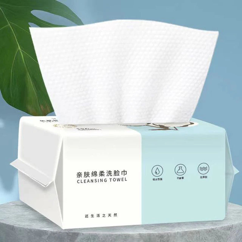50PCS Organic Biodegradable Disposable Compressed Towel Tablets - Soft, Portable Magic Napkin Wipes