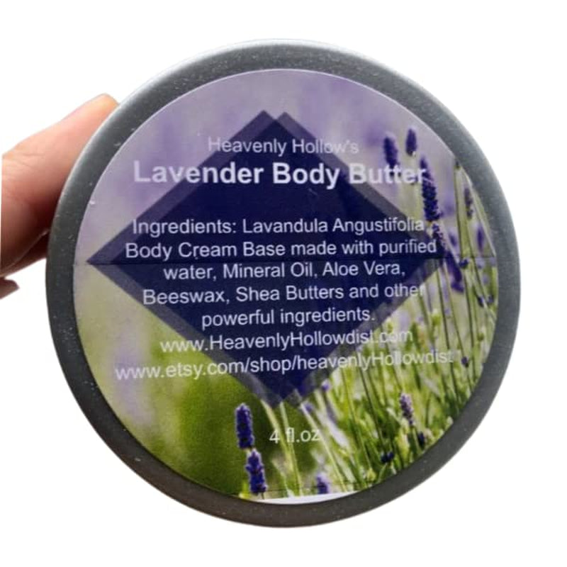 Luscious Lavender Whipped Body Butter - 4 Oz Organic Moisturizer for Silky Smooth Skin