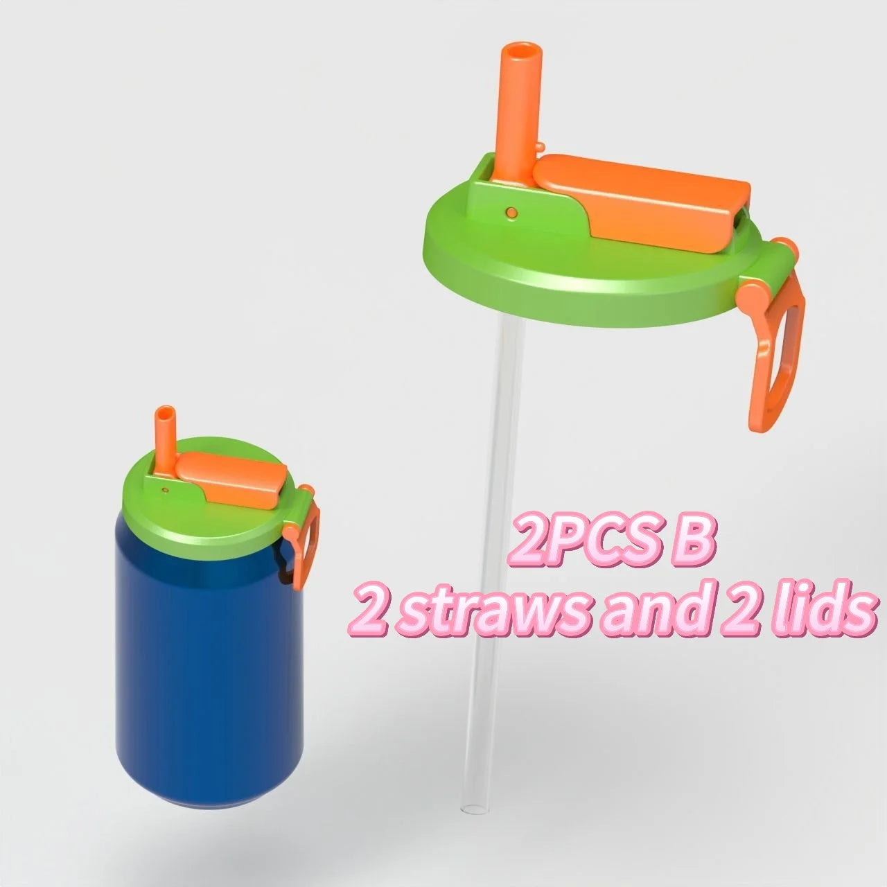 2025 Multifunctional Soda Straw Cover Leak-Proof Portable Beverage Sealing Cover & Straw Set High-Quality Recyclable Beveragelid