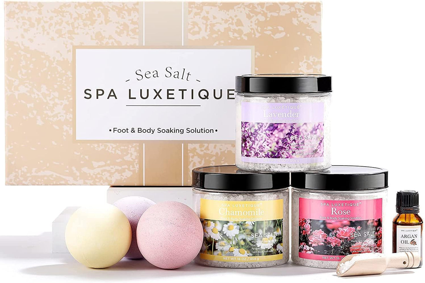 Indulgent Epsom Salts Gift Set for Women - 3.17lbs Soothing Bath Salts for Relaxation - Perfect Mother’s Day & Christmas Gift for Moms