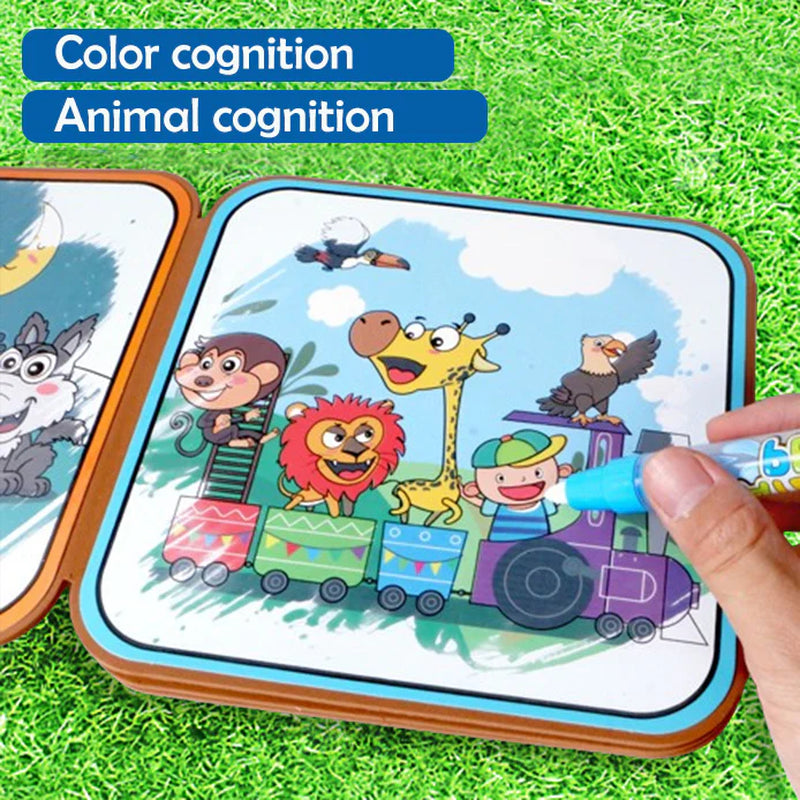 Magic Water Picture Book That Can Be Colored Repeatedly - Children Educational Toys