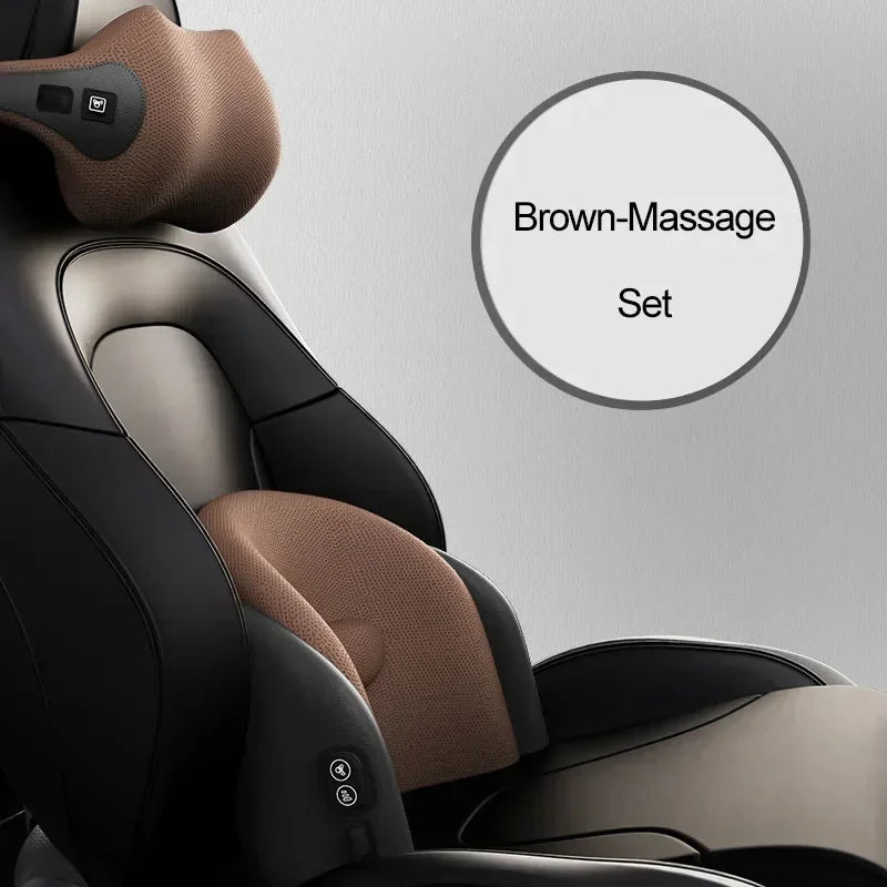 Car Neck Cushion Lumbar Support Electric Men Massage Neck Car Neck Pillow Outdoor Accessories Home Car Massage Neck Pillow Waist