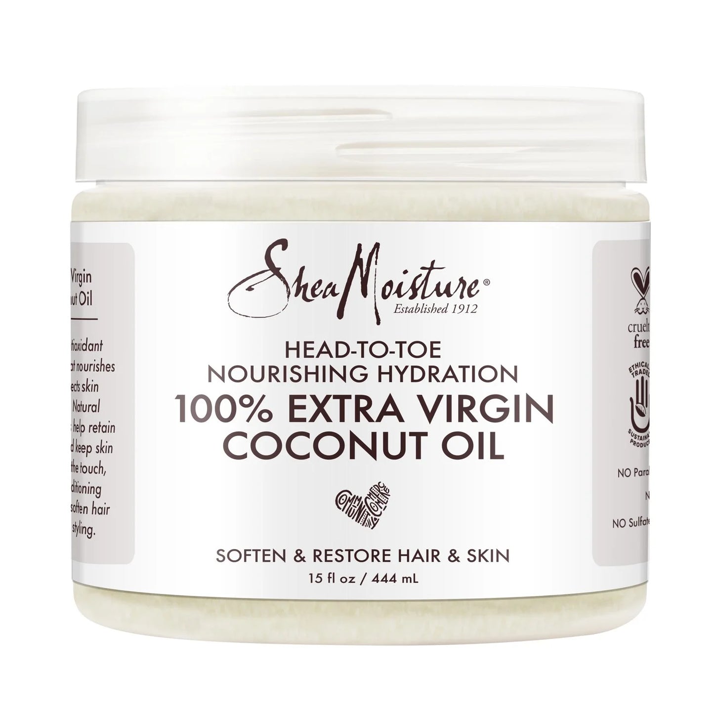 (2 Pack) 100% Extra Virgin Coconut Oil Nourishing Hydration, 14.5 Oz