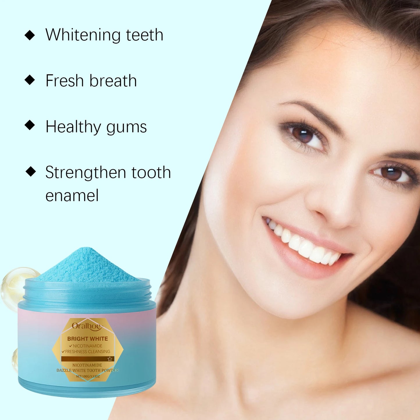 Niacinamide Whitening Toothpaste - Effortlessly Brighten Teeth, Remove Plaque, Repair Caries & Fight Bad Breath!